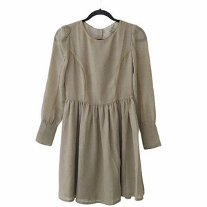 Darling Green Long Sleeve Retro Dress